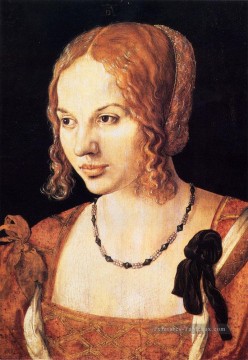  Jeune Tableaux - Albrecht Jeune vénitien Femme Nothern Renaissance Albrecht Dürer